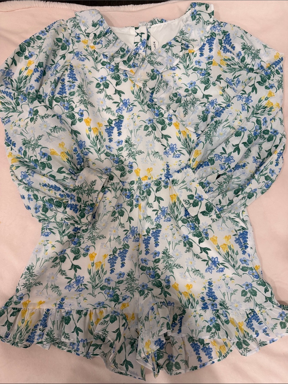 Janie and Jack Floral Ruffle Romper